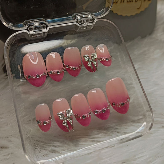 soft ombre pink
